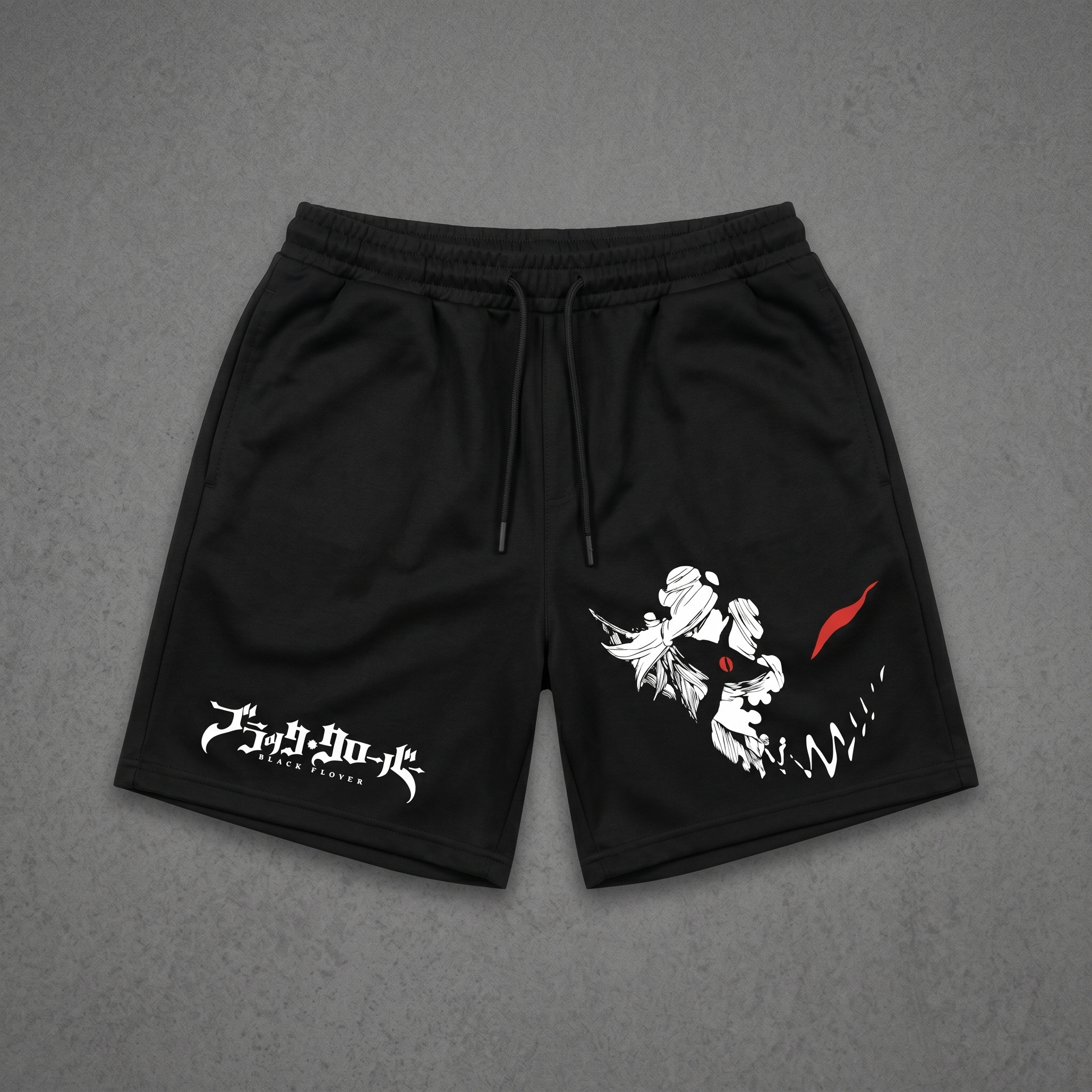 Black Clover AskaElastic Waist Drawstring Shorts 