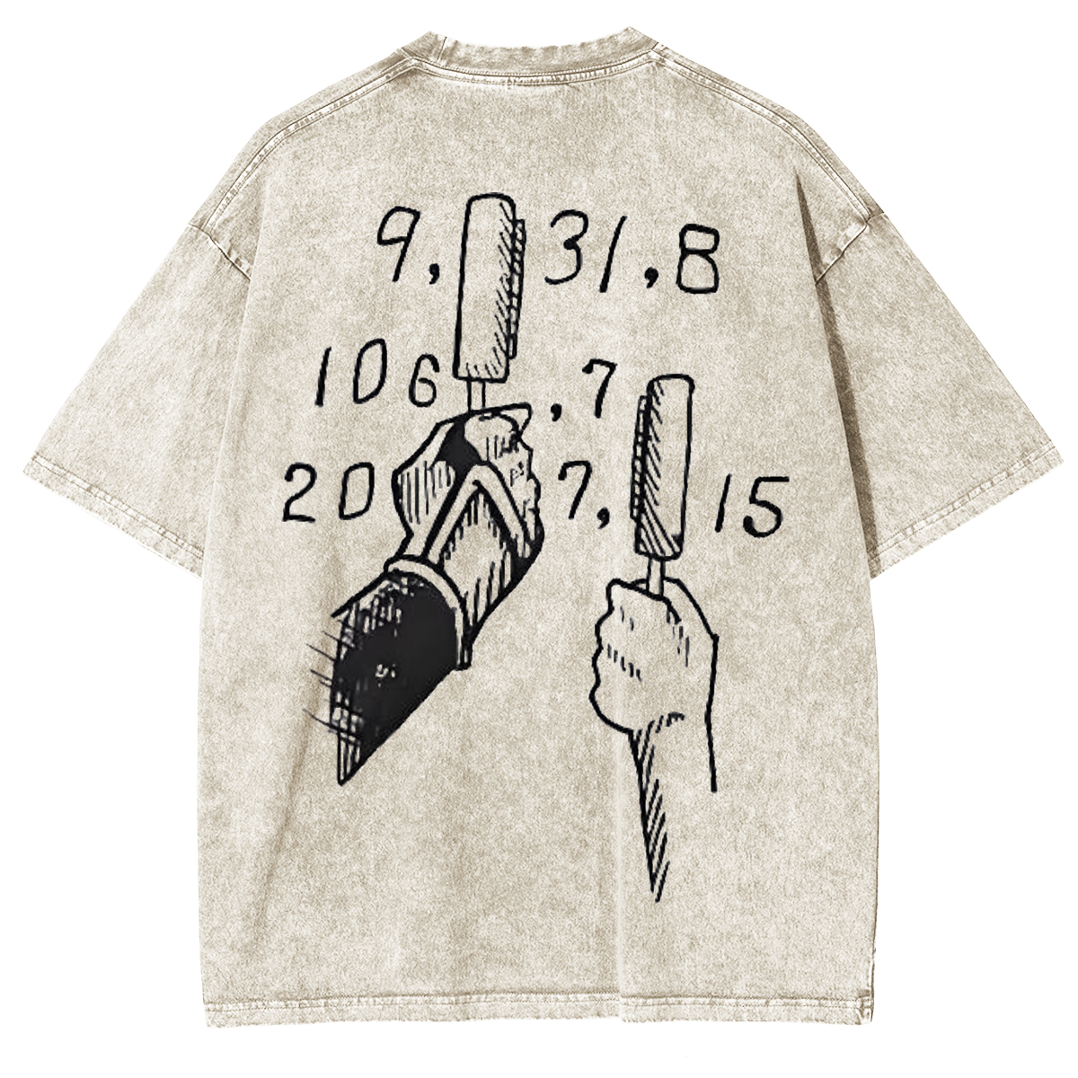 jiraiya - Naruto Uzumaki Anime Double Printed Vintage Washed Tee Unisex