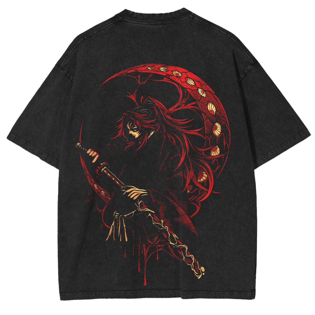 Demon Slayer Vintage Unisex Washed T-Shirt