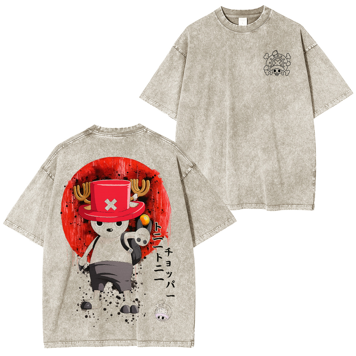 One Piece Chopper Washed Unisex T-Shirt