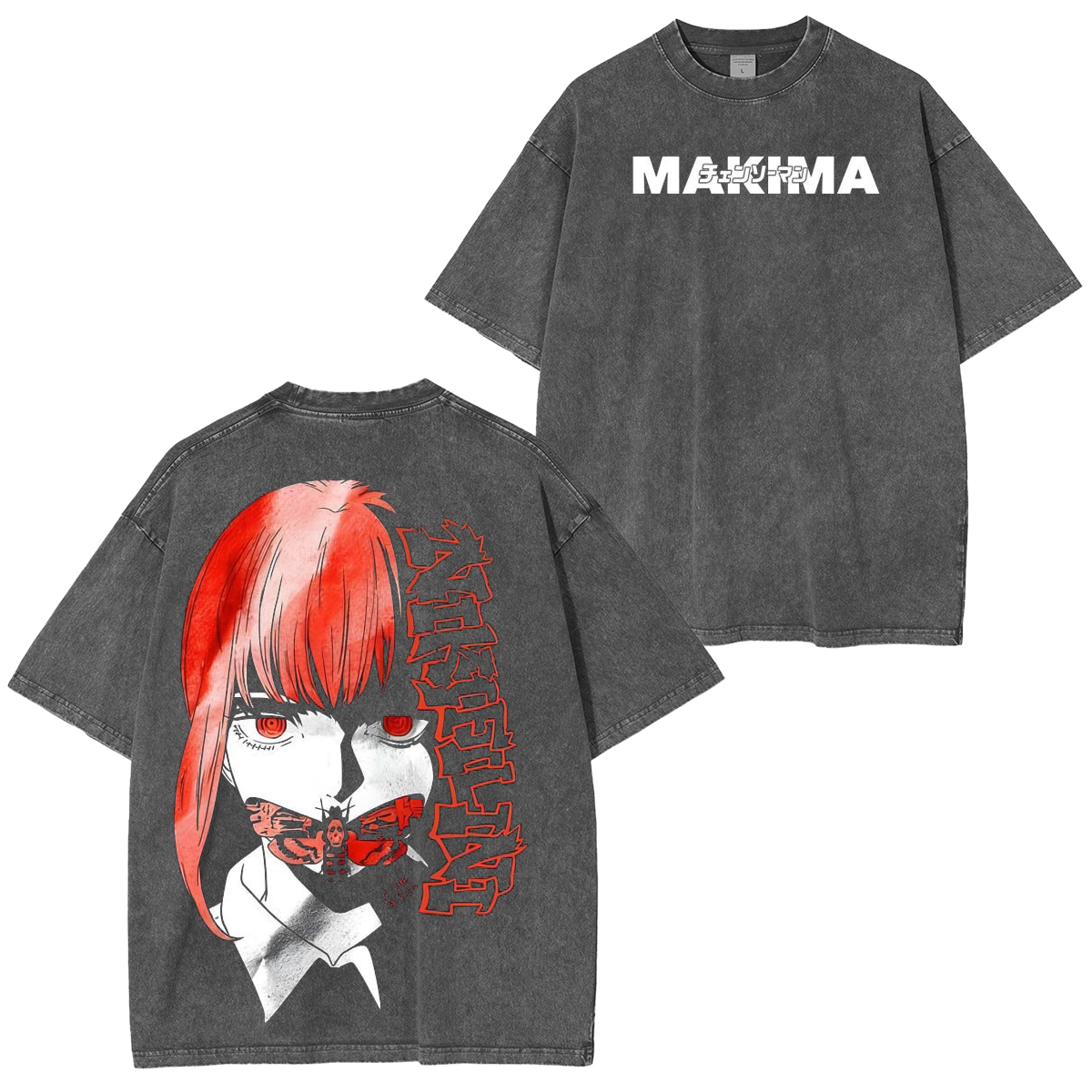 Makima Chainsa Man Vintage Washed Unisex T-Shirt
