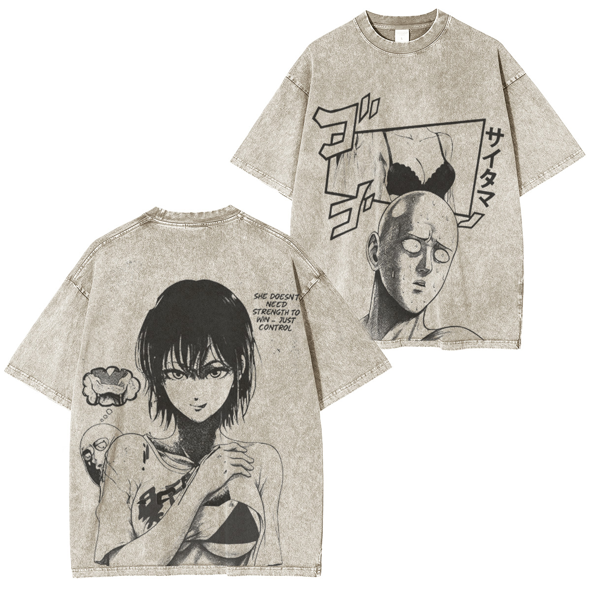 saitamafubuki onepunchmanseason3 Vintage Washed T-shirt/Crewneck/Hoodie