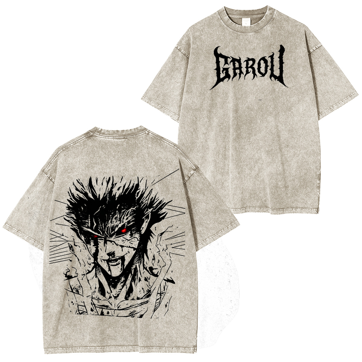 Gym Core Garou One Punch Man Vintage Washed T-shirt/Crewneck/Hoodie