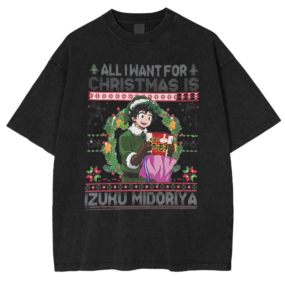 Christmas is Izuku Midoriya Vintage Washed  T-shirt/Crewneck/Hoodie