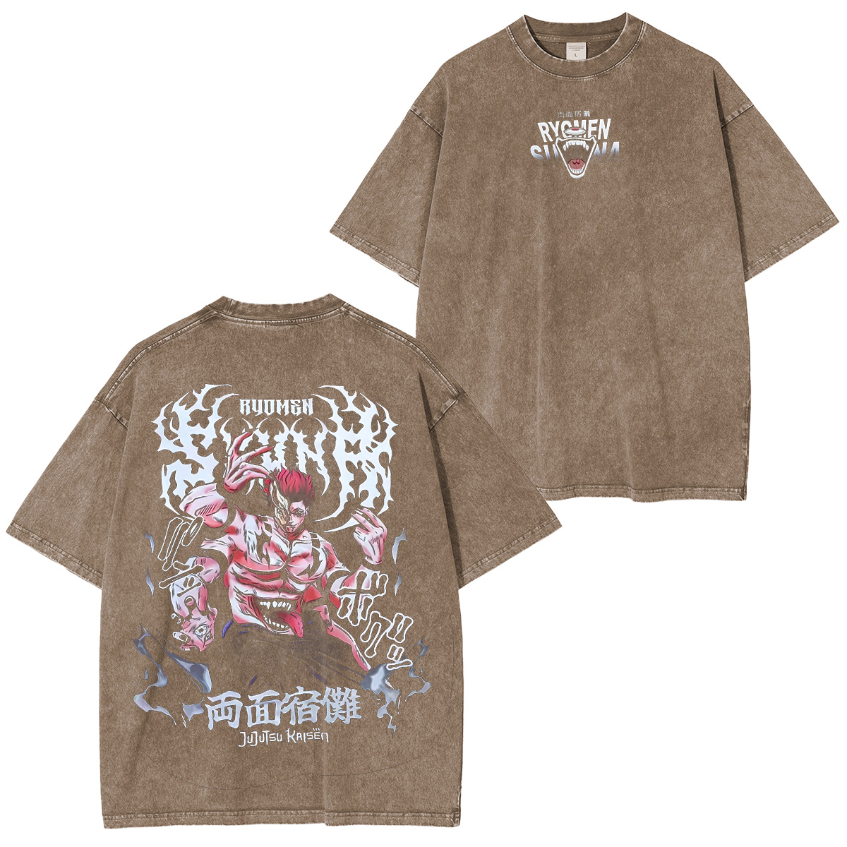 Jujutsu Kaisen :Ryomen Sukuna Vintage washed T-shirt/Crewneck/Hoodie