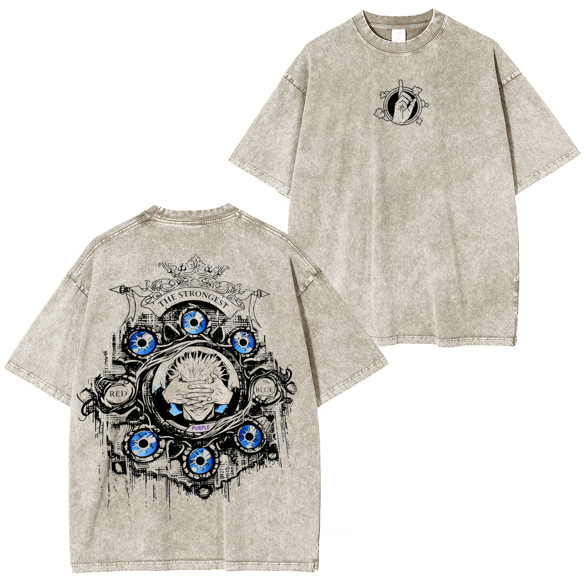 Jujutsu Kaisen :Gojo Satoru Vintage washed T-shirt/Crewneck/Hoodie
