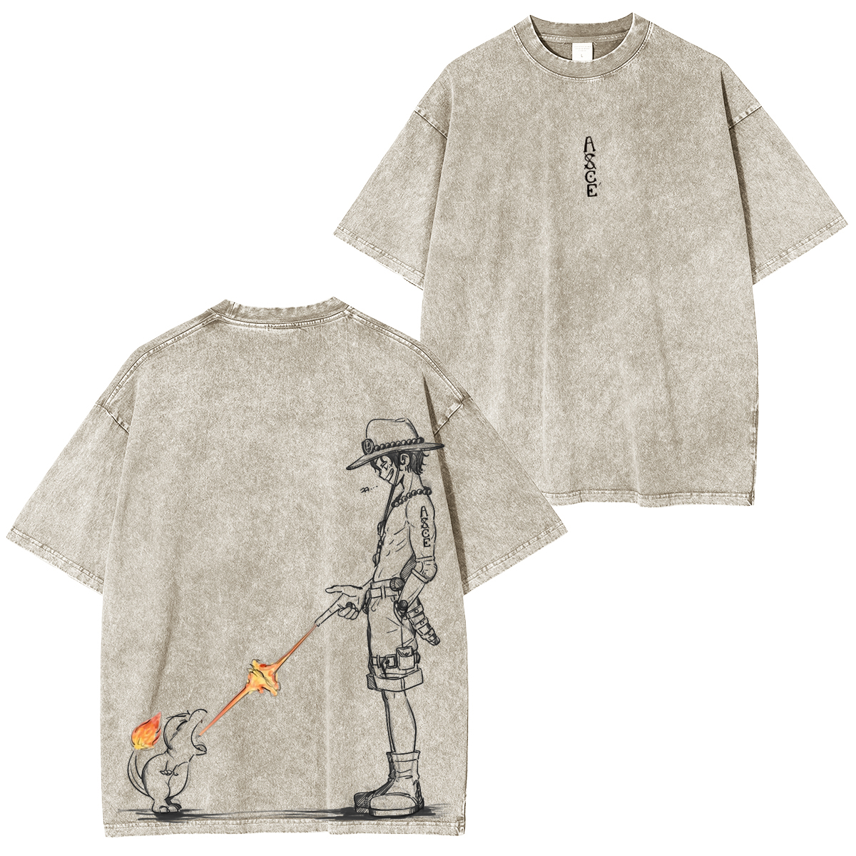 Funny One Piece Vintage Washed T-shirt/Crewneck/Hoodie