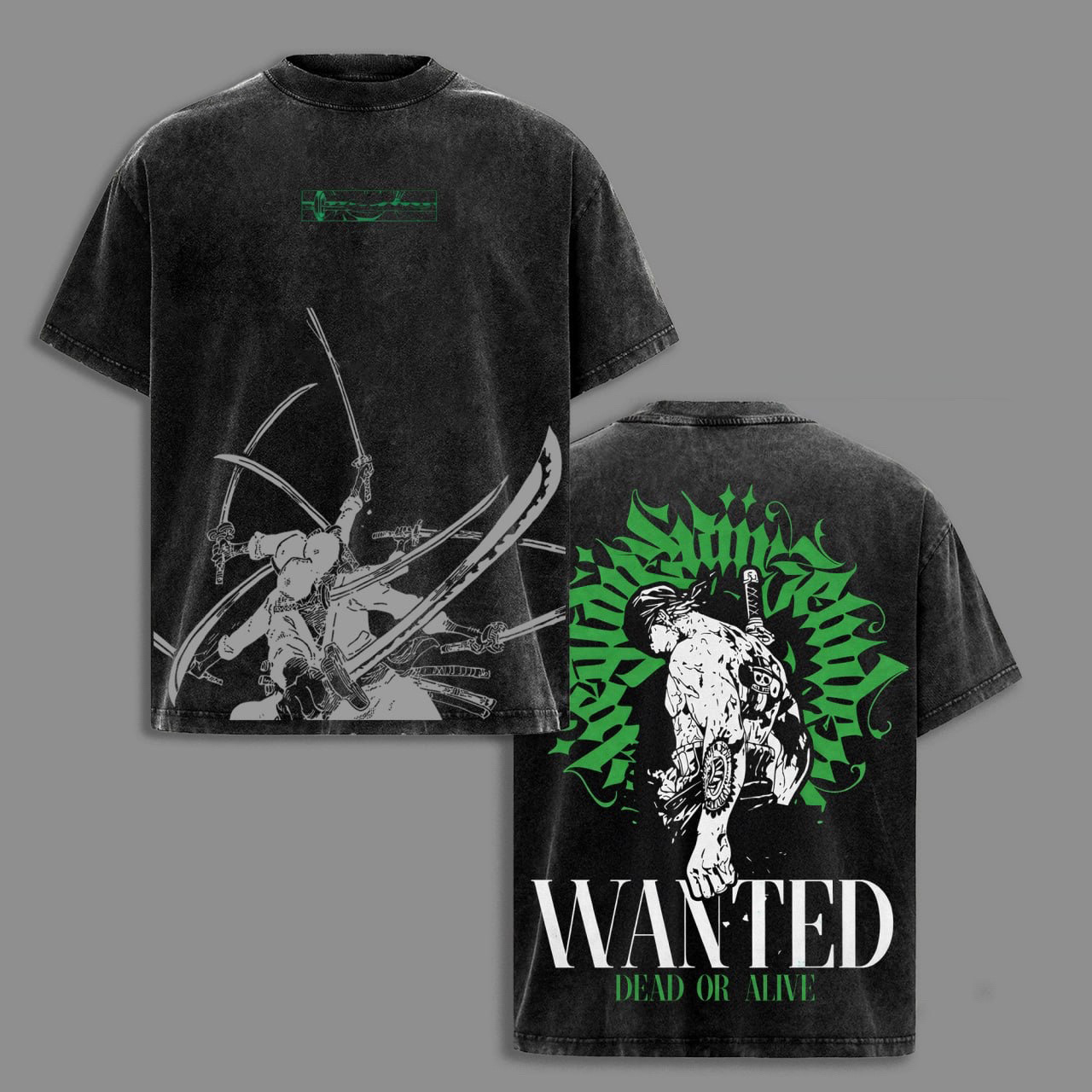 [Copy]One Piece  Vintage Unisex  Washed T-Shirt