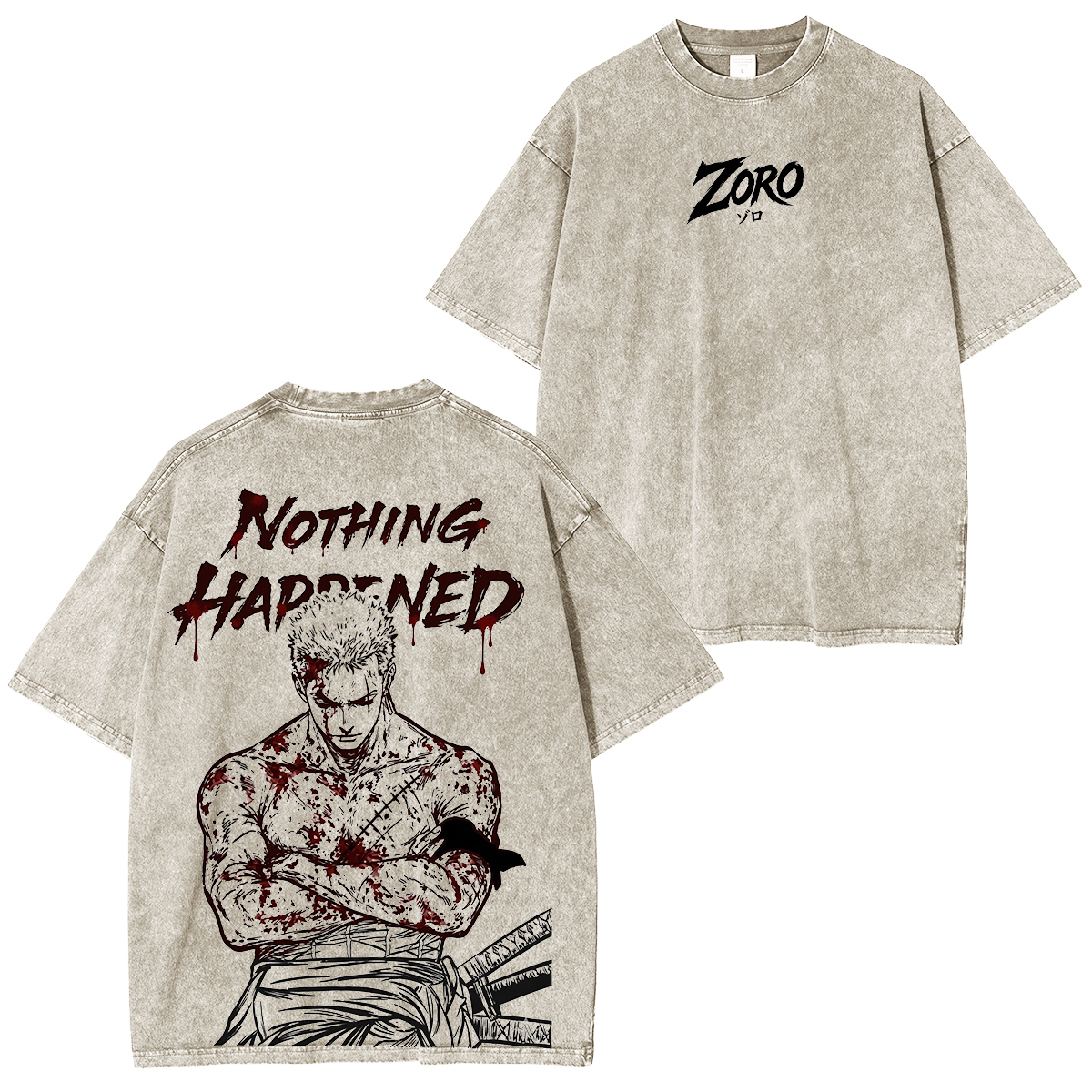 One Piece Roronoa Zoro Vintage Tee