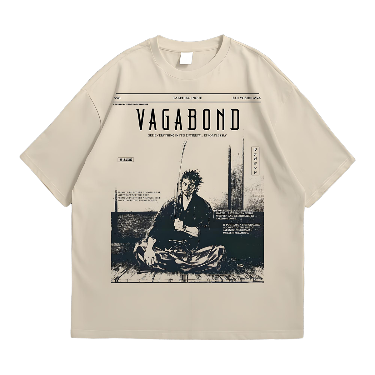 Vagabond Vintage Design Unisex Manga T-Shirt Vintage Design Unisex Manga T-Shirt