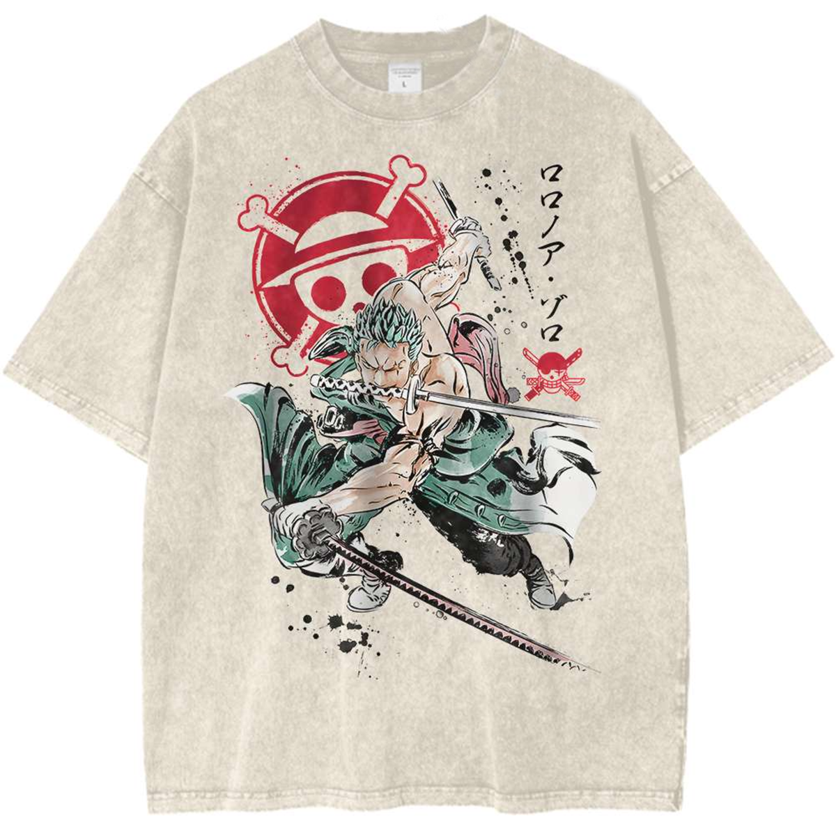 Roronoa Zoro One Piece Anime Vintage Tee