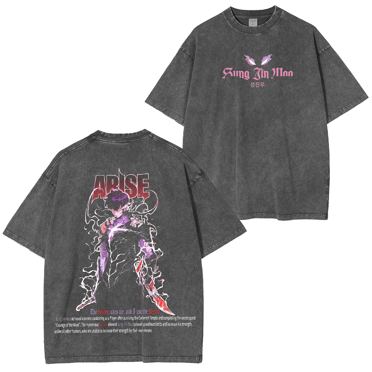 Solo Leveling ARISE Vintage washed T-shirt/Crewneck/Hoodie