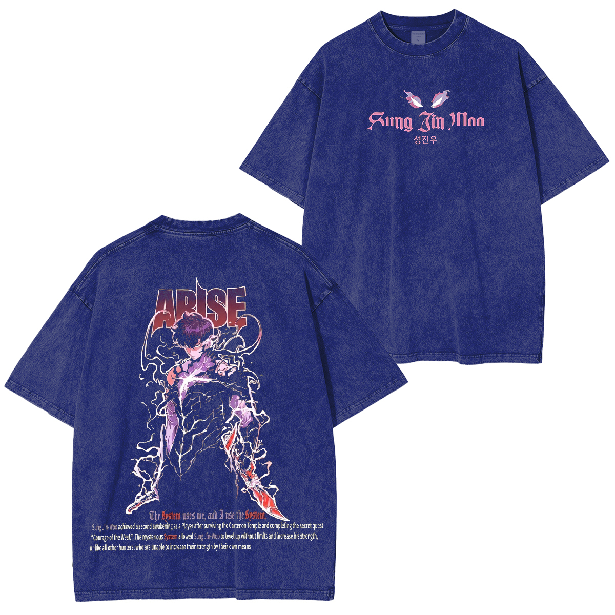 Solo Leveling ARISE Vintage washed T-shirt/Crewneck/Hoodie