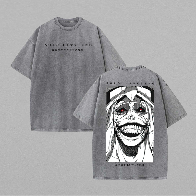 Solo Leveling Printed Unisex Washed T-Shirt