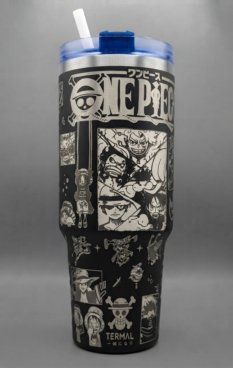 One Piece Luffy Anime Steel Tumbler Cup