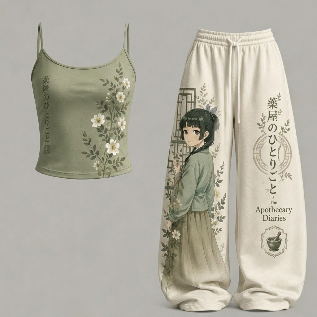 The Apothecary Diaries Top & Elasticated Trousers Two-Piece Set