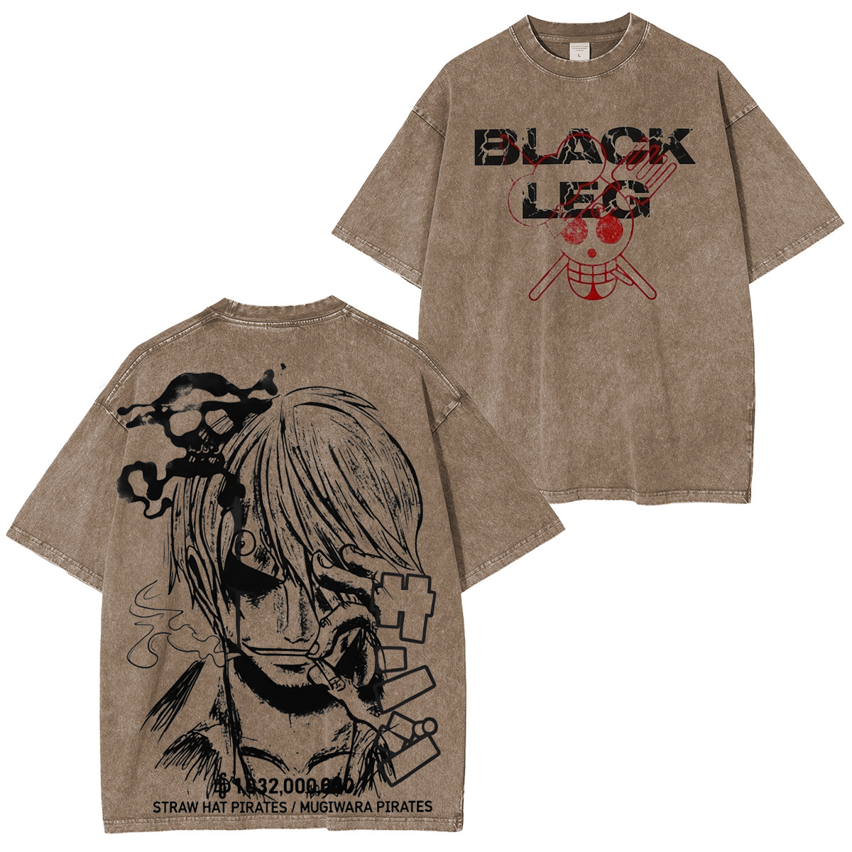 One Piece Sanji Washed T-shirt/Crewneck/Hoodie