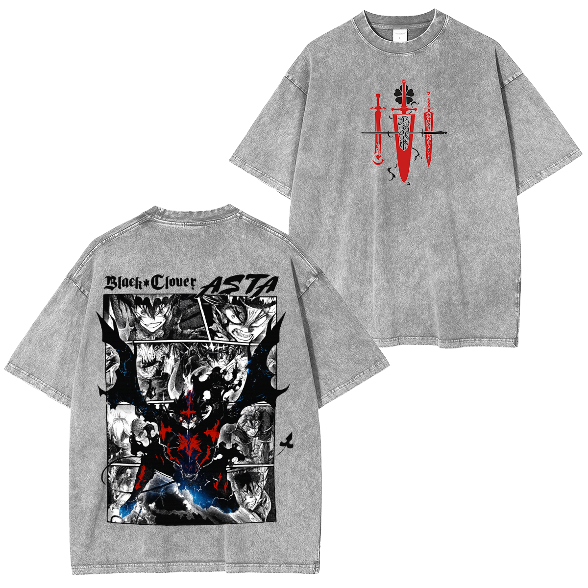 Black Clover Unisex Washed T-Shirt