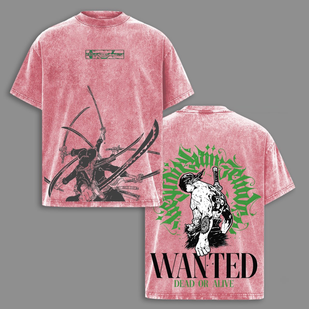 [Copy]One Piece  Vintage Unisex  Washed T-Shirt