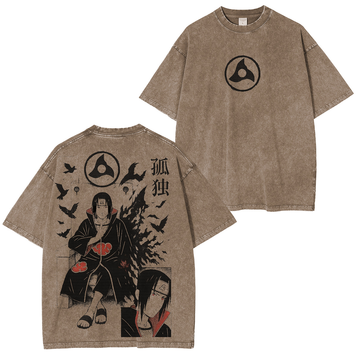 Retro Vintage Uchiha Itachi Naruto washed T-shirt/Crewneck/Hoodie