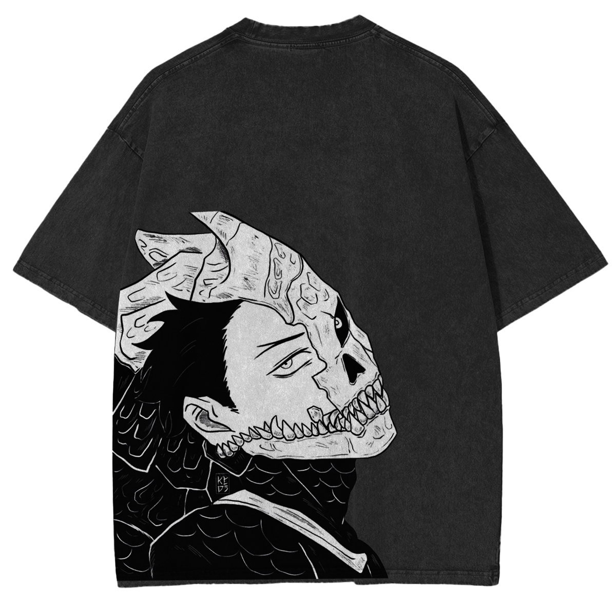 Kaiju No. 8 Acid Washed Anime Tee