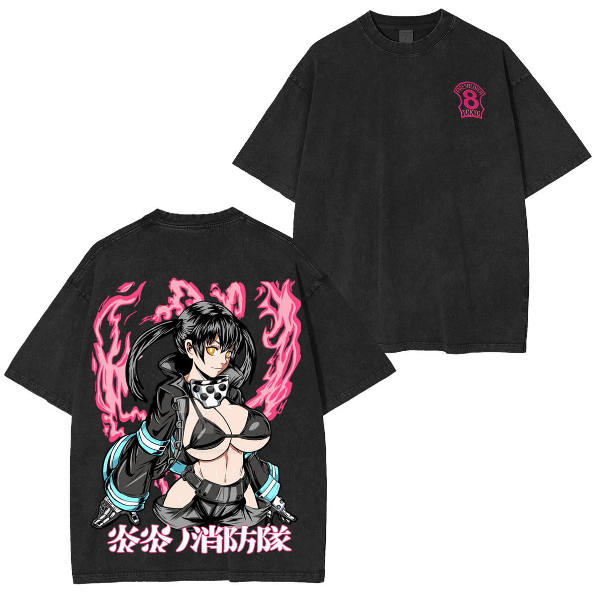 Camiseta Shinra Benimaru Fire Force Kawai T-shirt
