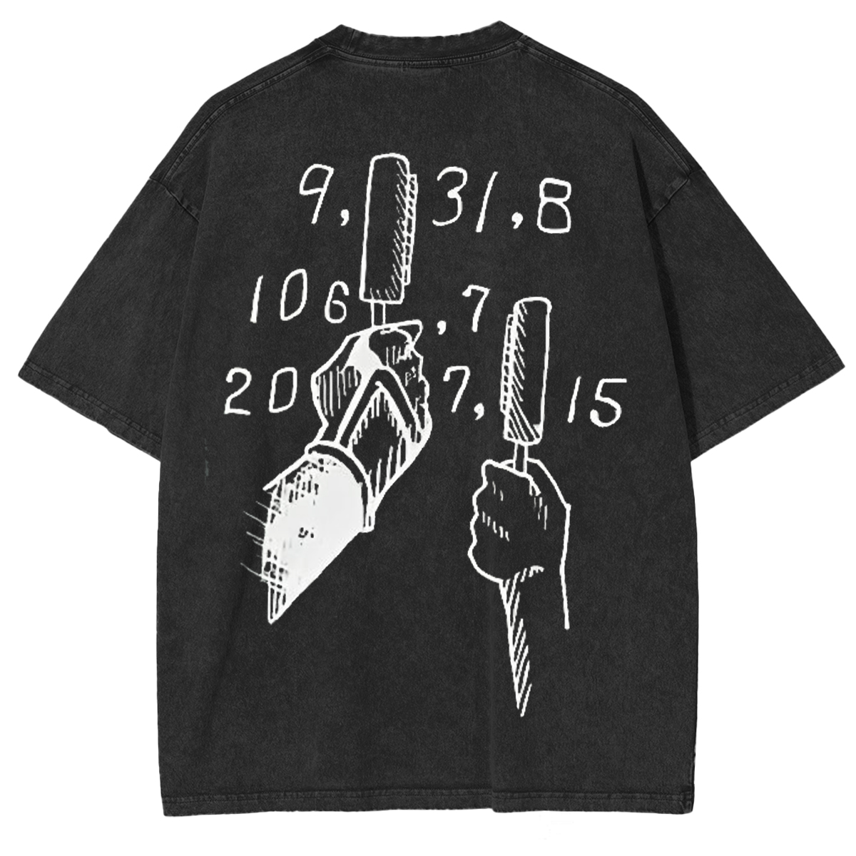 jiraiya - Naruto Uzumaki Anime Double Printed Vintage Washed Tee Unisex