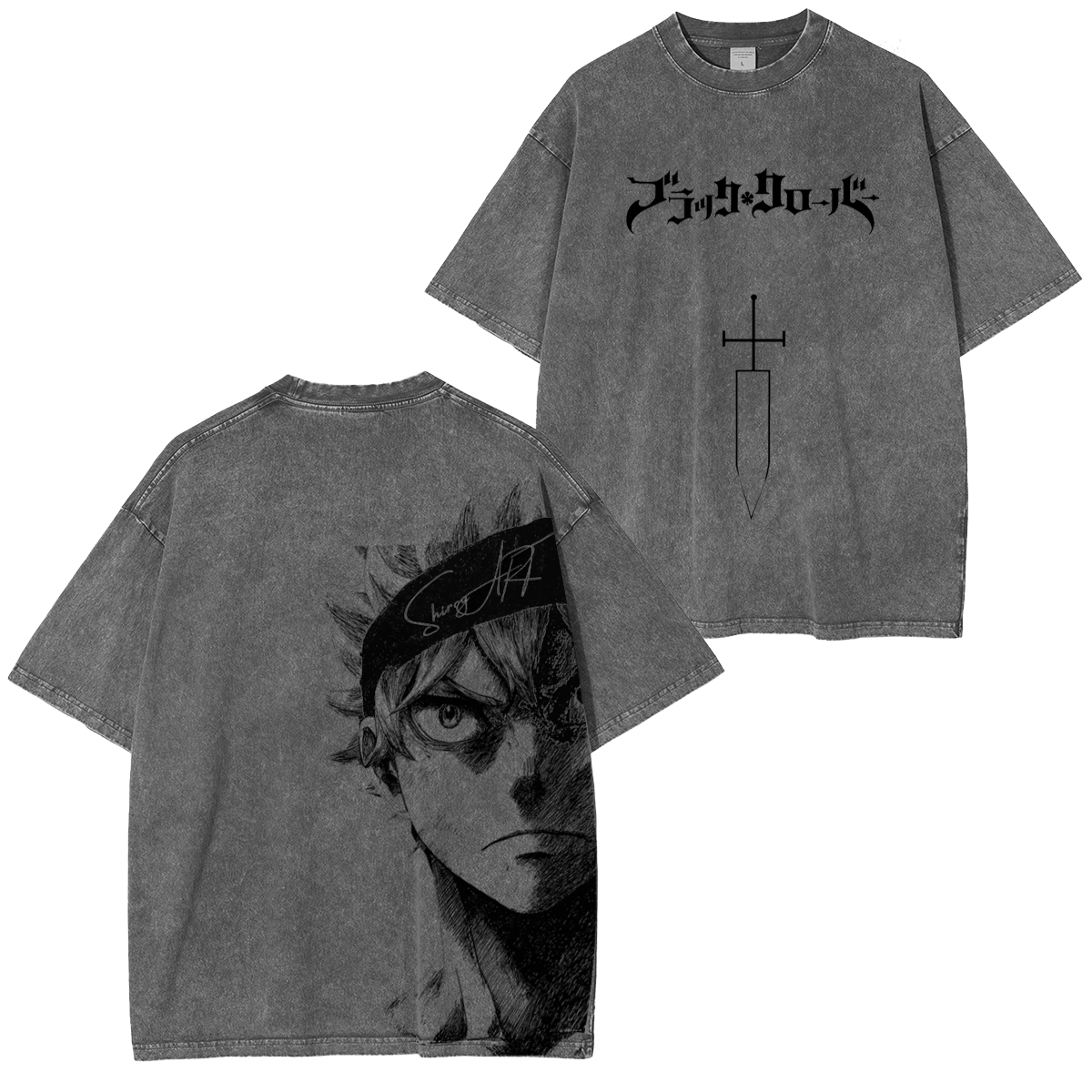 [Copy]Tsunade Senju - Naruto Anime Double Printed Vintage Washed Tee Unisex