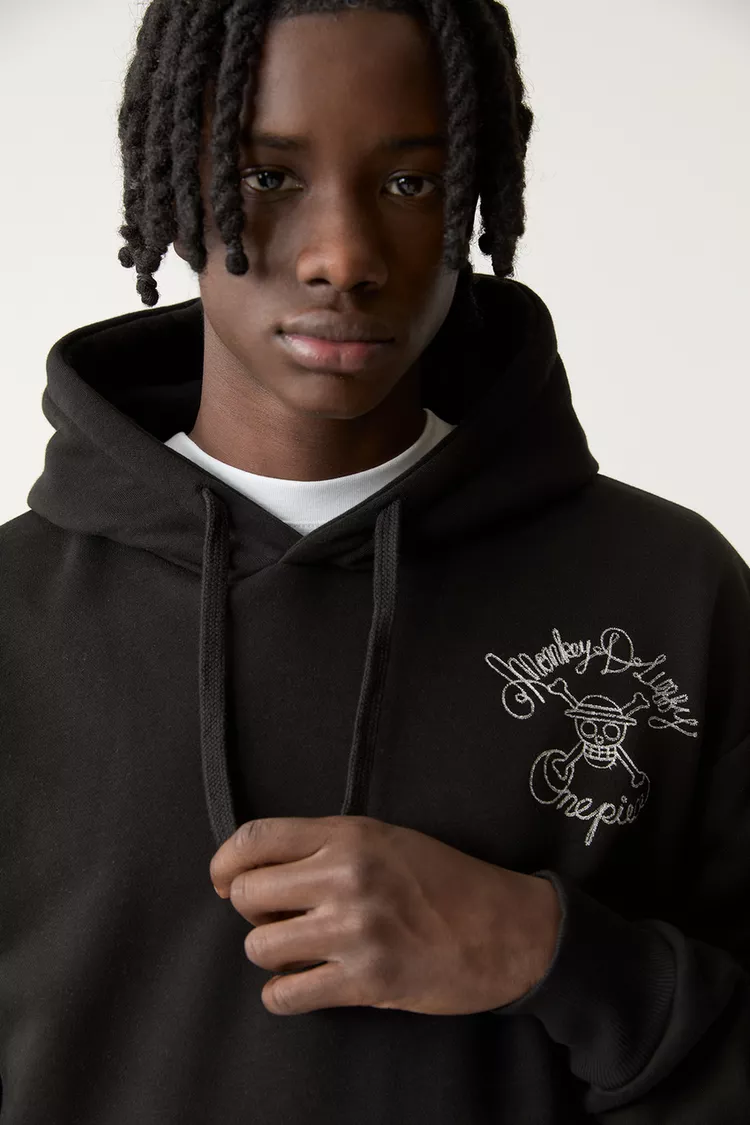 Black One Piece hoodie