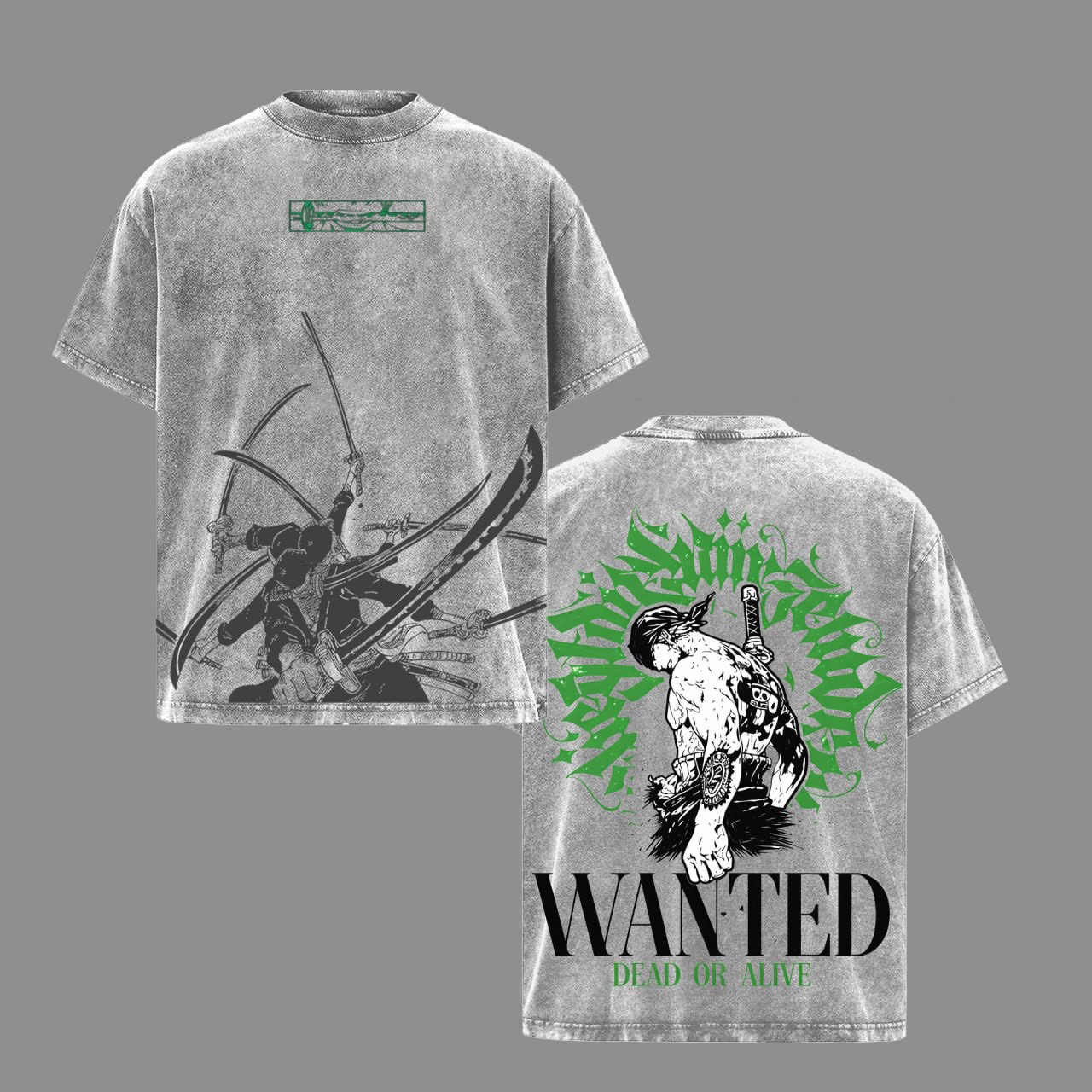 [Copy]One Piece  Vintage Unisex  Washed T-Shirt