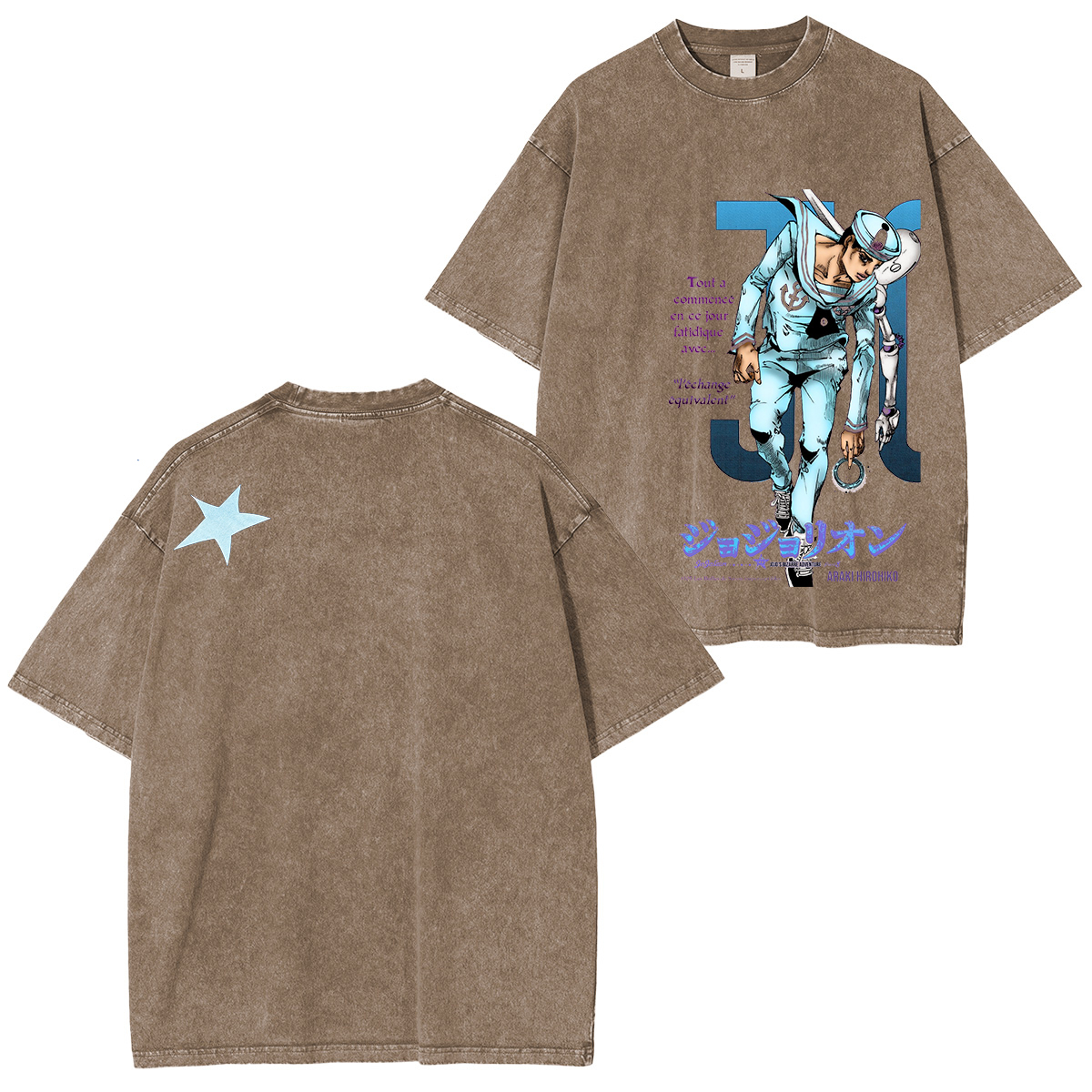 JoJo's Bizarre Adventure Unisex  Washed T-Shirt