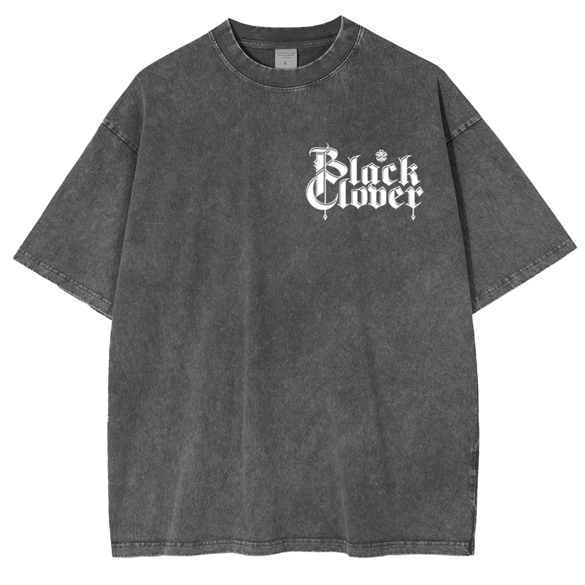Black Clover Vintage Washed Oversize T-Shirt