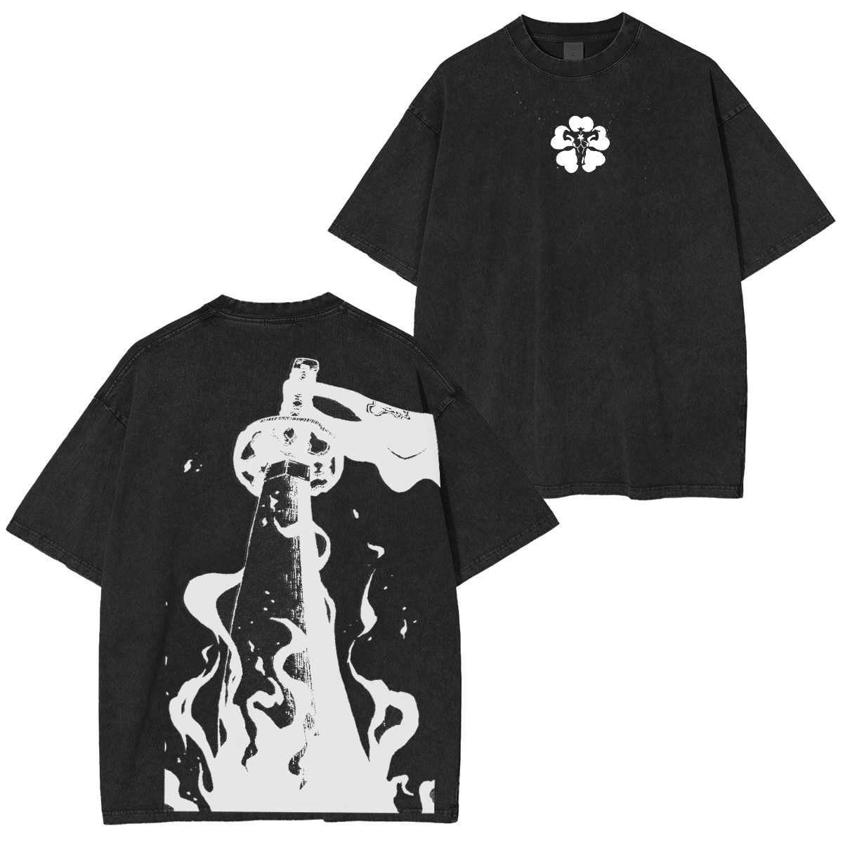 Wolves Berserker Vintage Washed Oversize T-Shirt