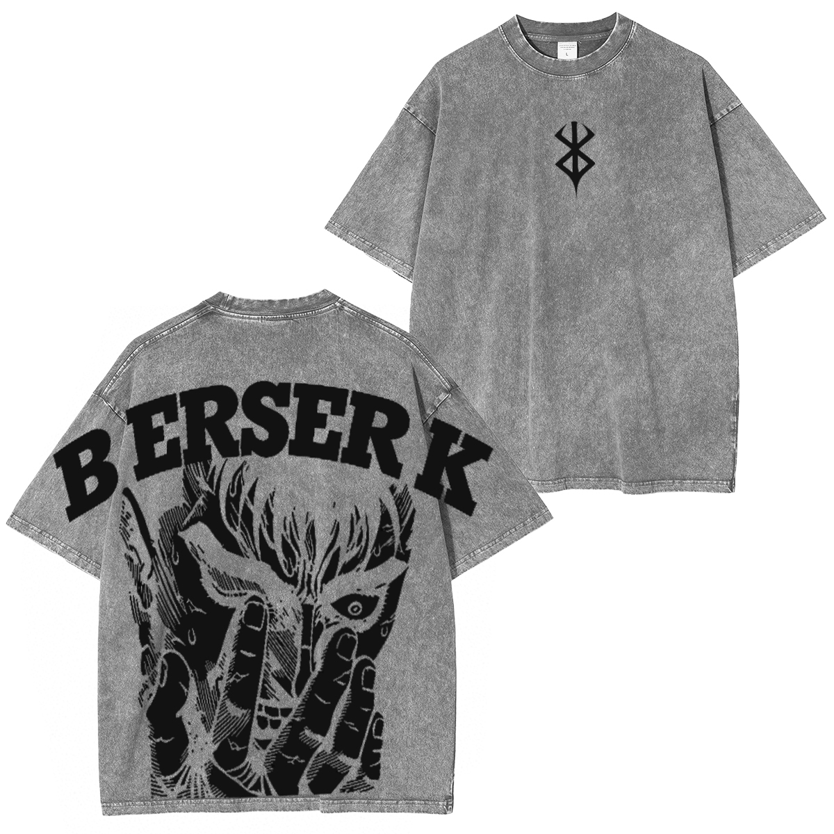 Berserk Guts Black Swordsman Vintage washed T-shirt/Crewneck/Hoodie