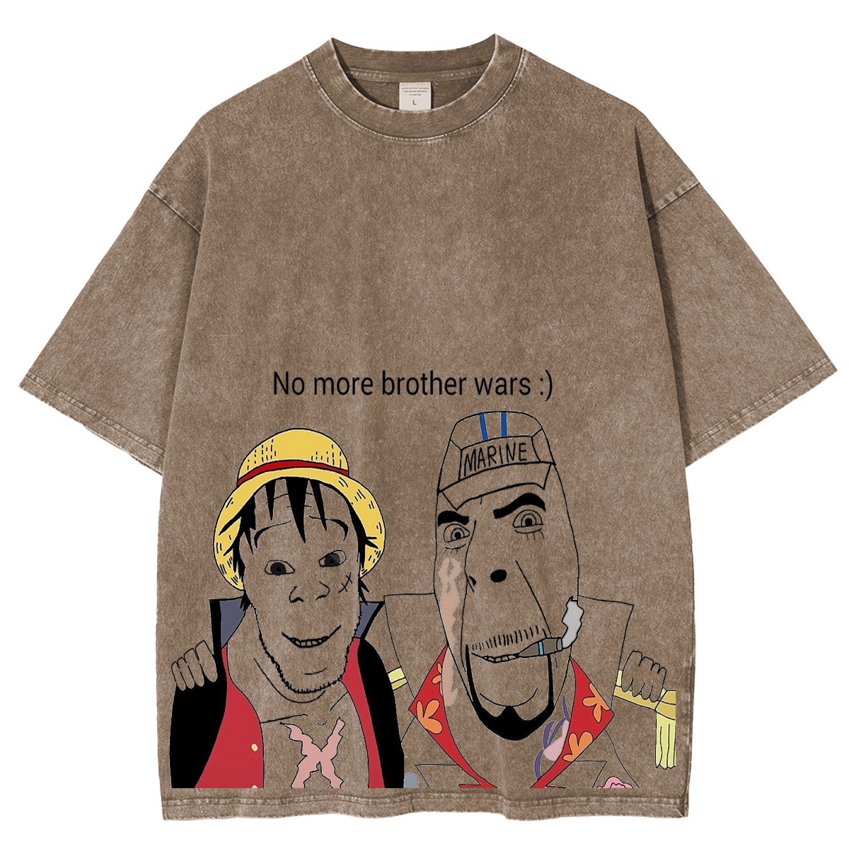 No more brother wars  Fun One Piece Vintage Washed T-shirt/Crewneck/Hoodie