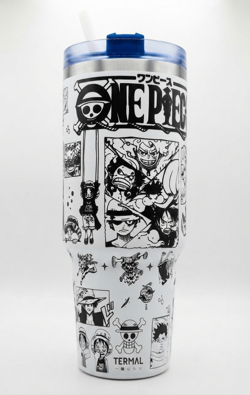One Piece Luffy Anime Steel Tumbler Cup