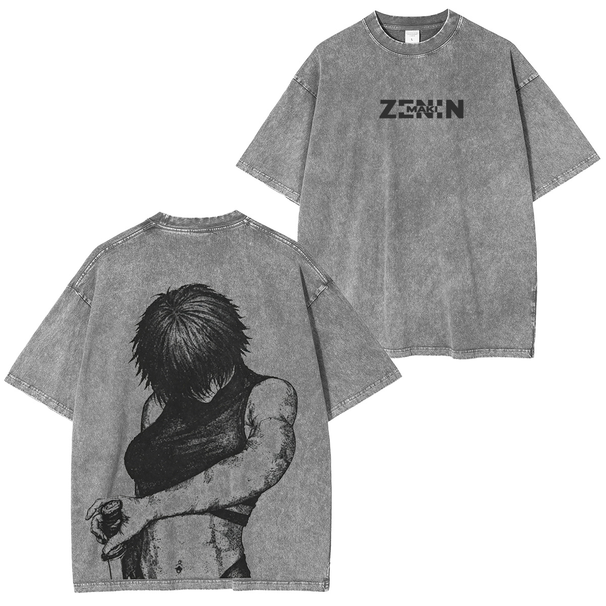 jujut Sukaisen Maki Zenin Jjk Vintage Tee