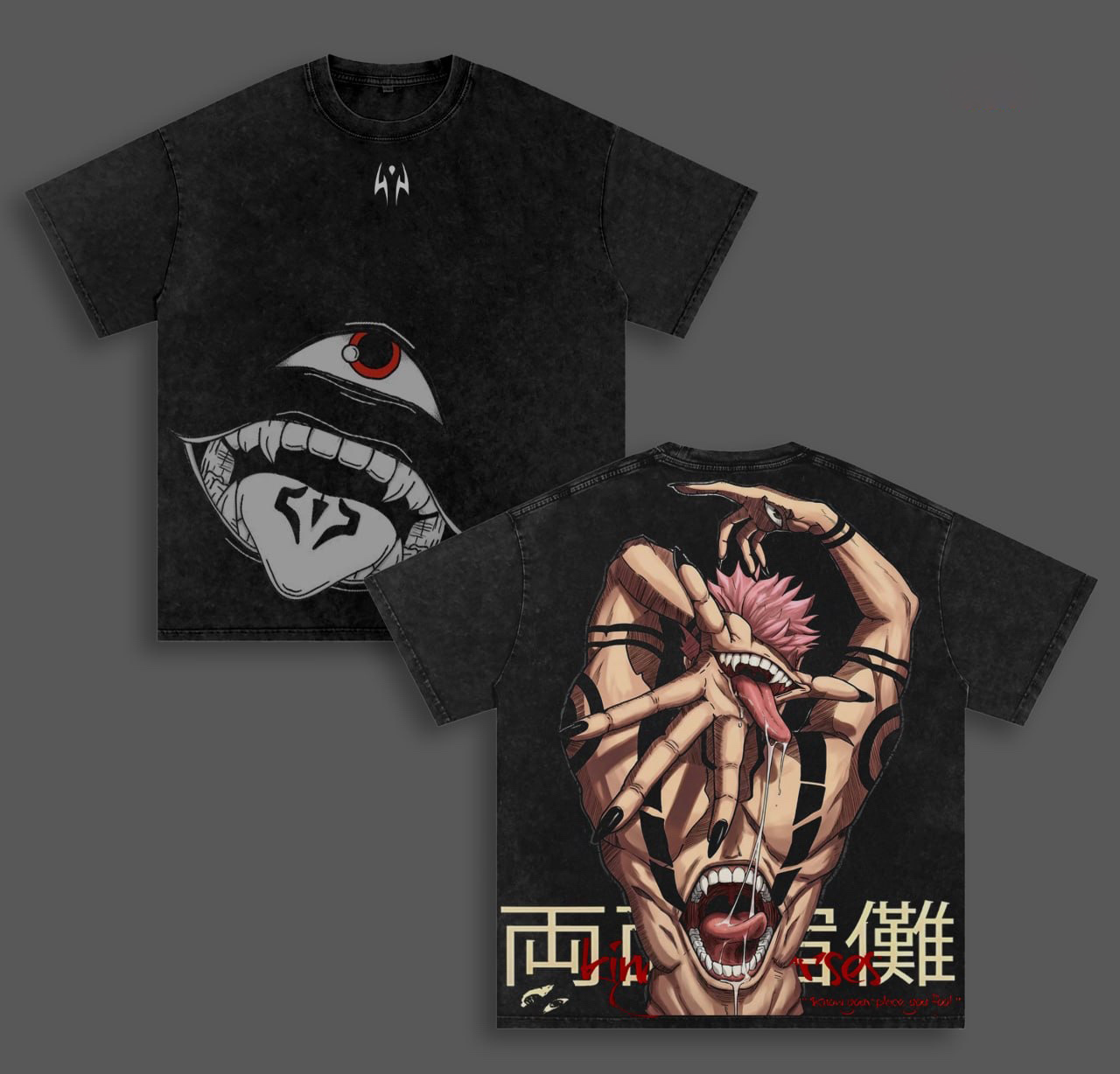 Ryomen Sukuna Jujutsu Kaisen Vintage Unisex  Washed T-Shirt