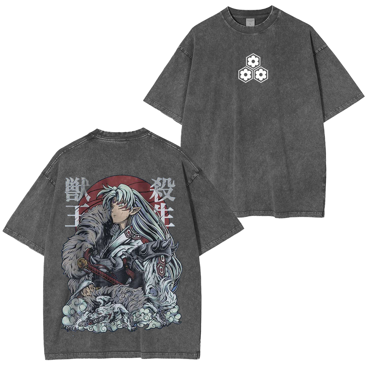 Inuyasha Vintage Unisex  Washed T-Shirt