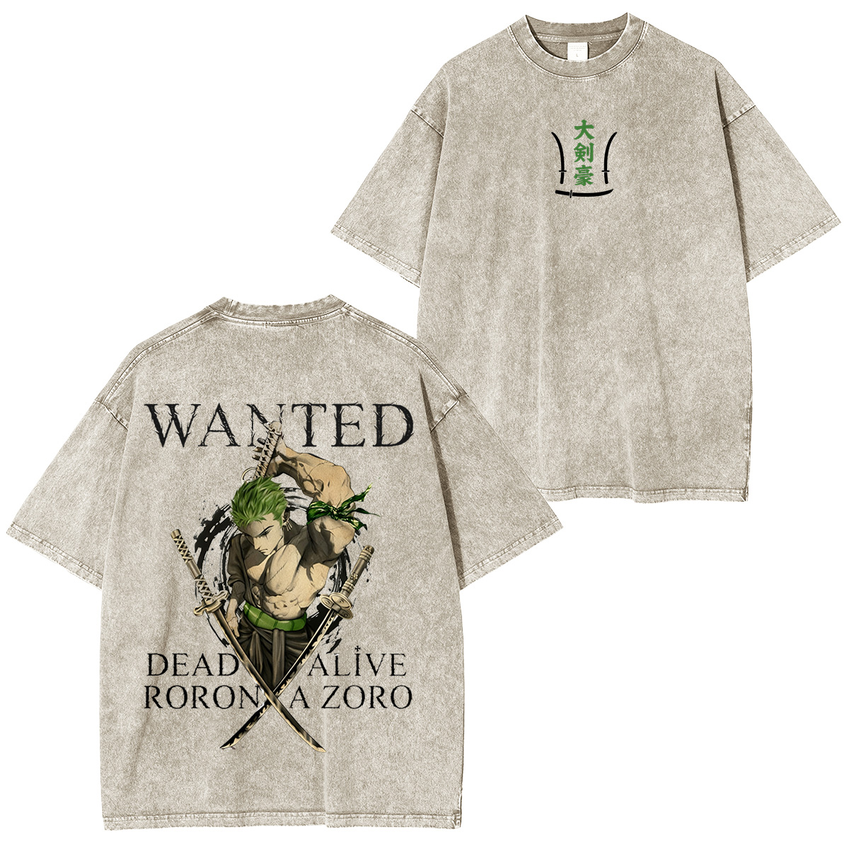 Roronoa Zoro One Piece Vintage T-shirt/Crewneck/Hoodie