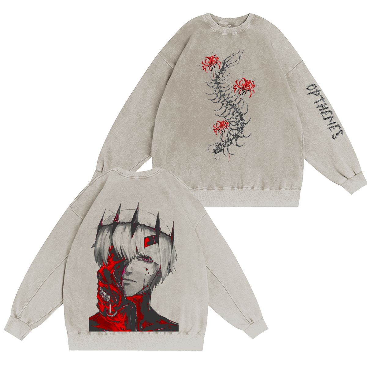 Tokyo Ghoul：Ken Kaneki Vintage washed T-shirt/Crewneck/Hoodie