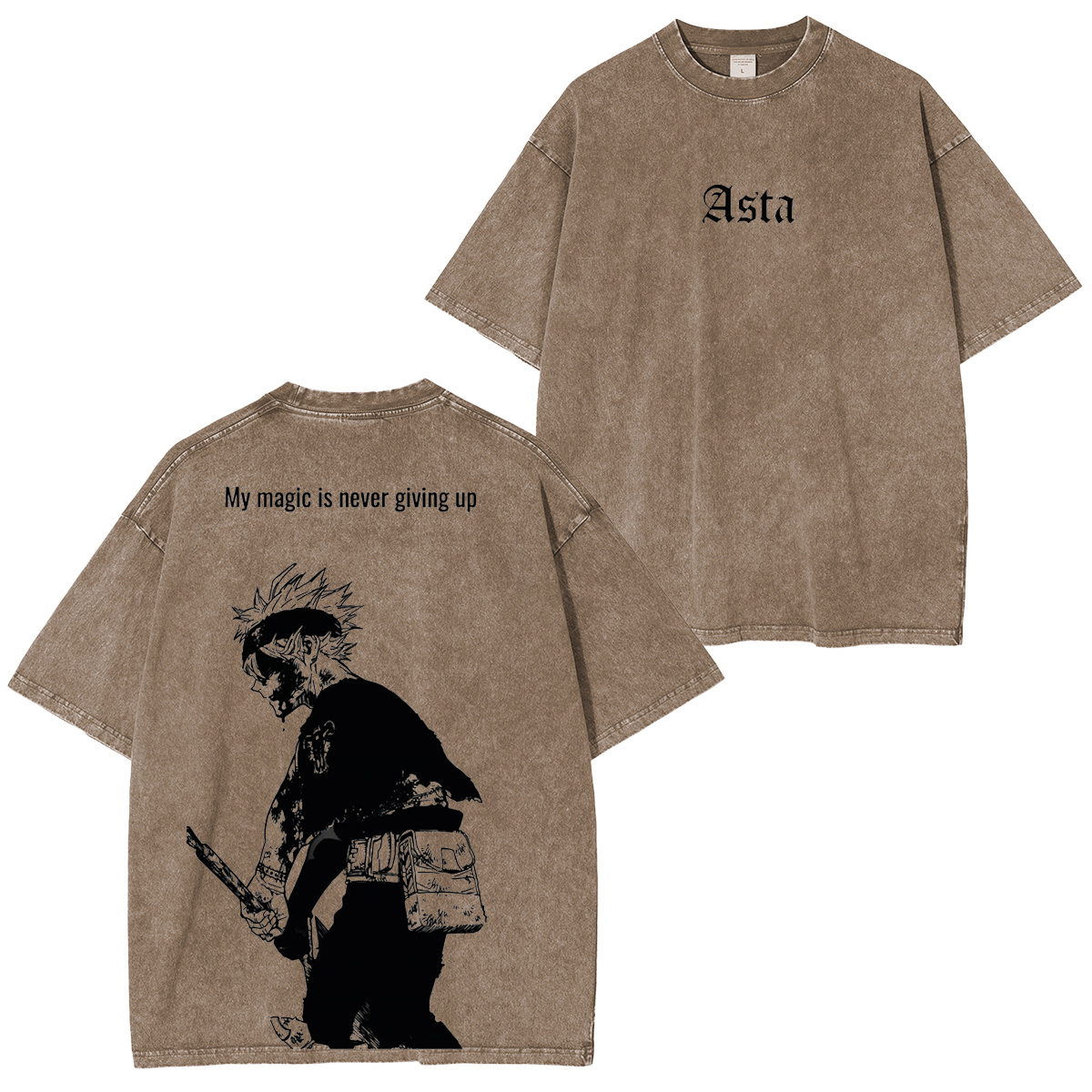 Black Clover Aska Vintage washed T-shirt/Crewneck/Hoodie
