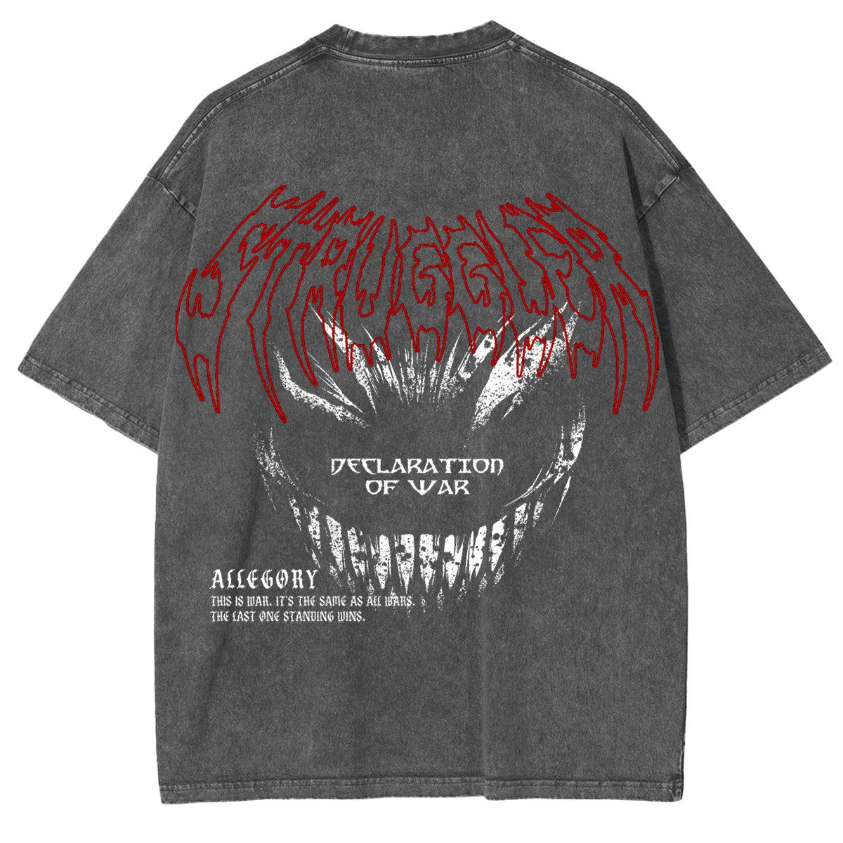 Berserk Acid Vintage Washed Oversize T-Shirt