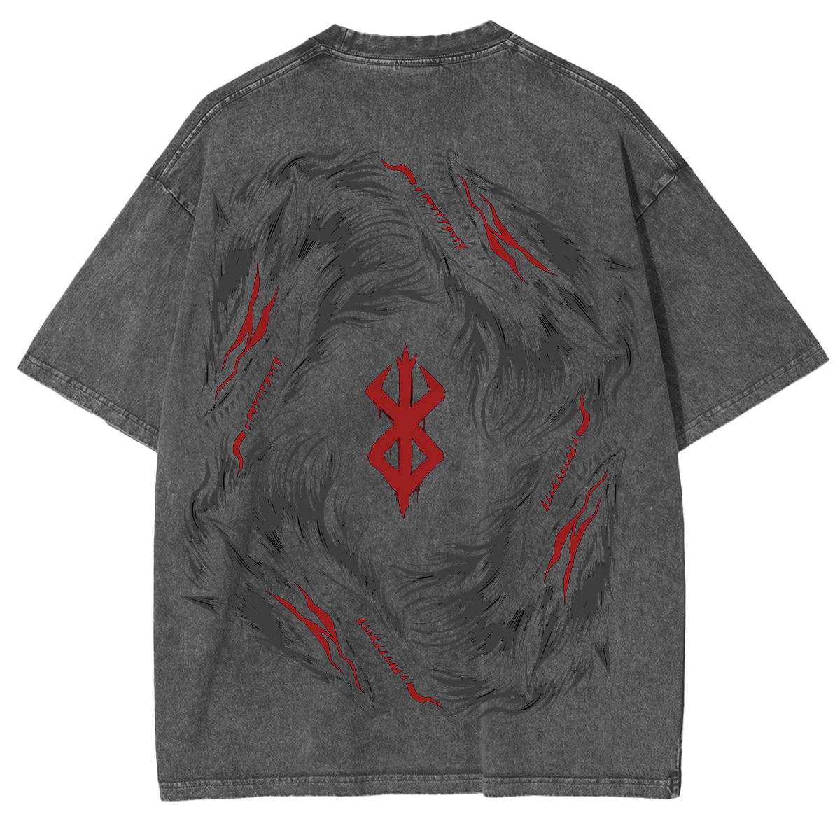 Berserk Acid Vintage Washed Oversize T-Shirt