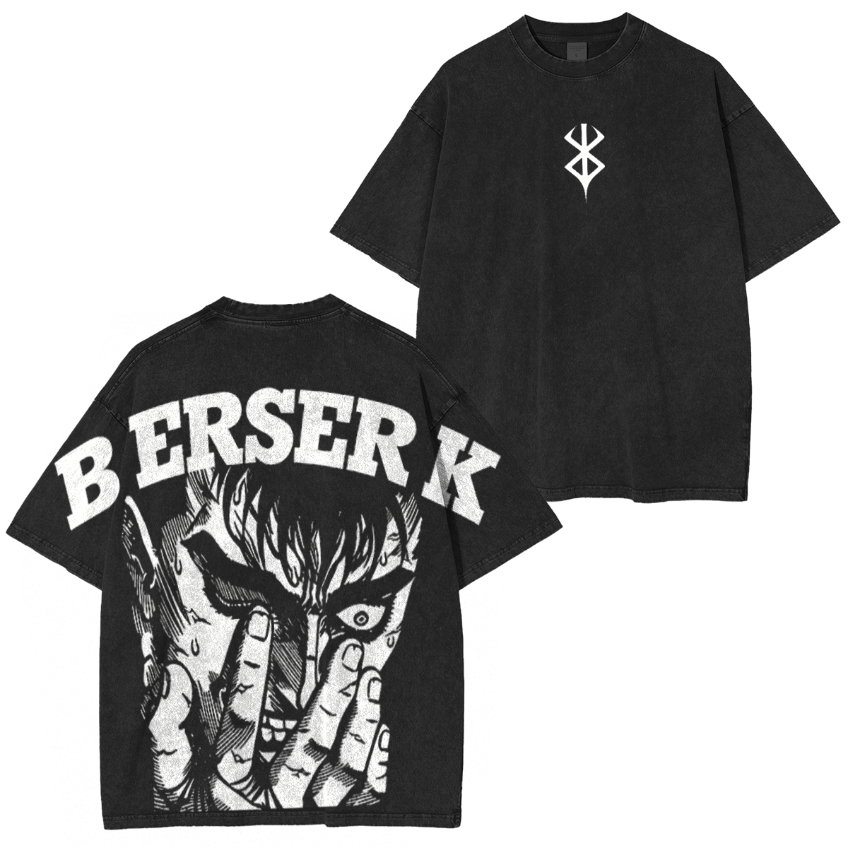 Berserk Guts Black Swordsman Vintage washed T-shirt/Crewneck/Hoodie