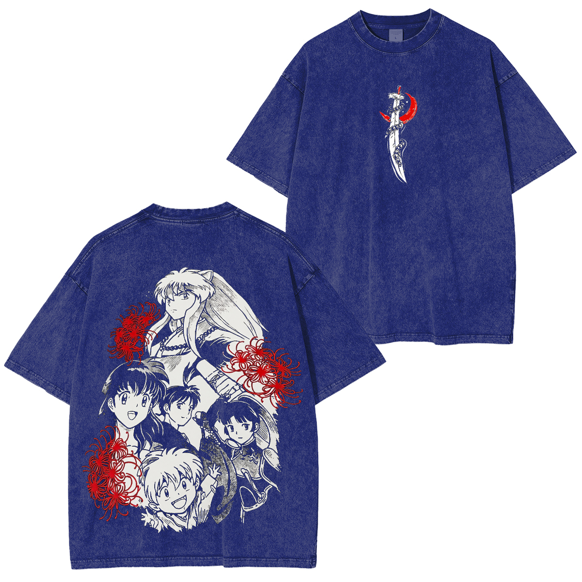 Inuyasha Vintage Unisex  Washed T-Shirt
