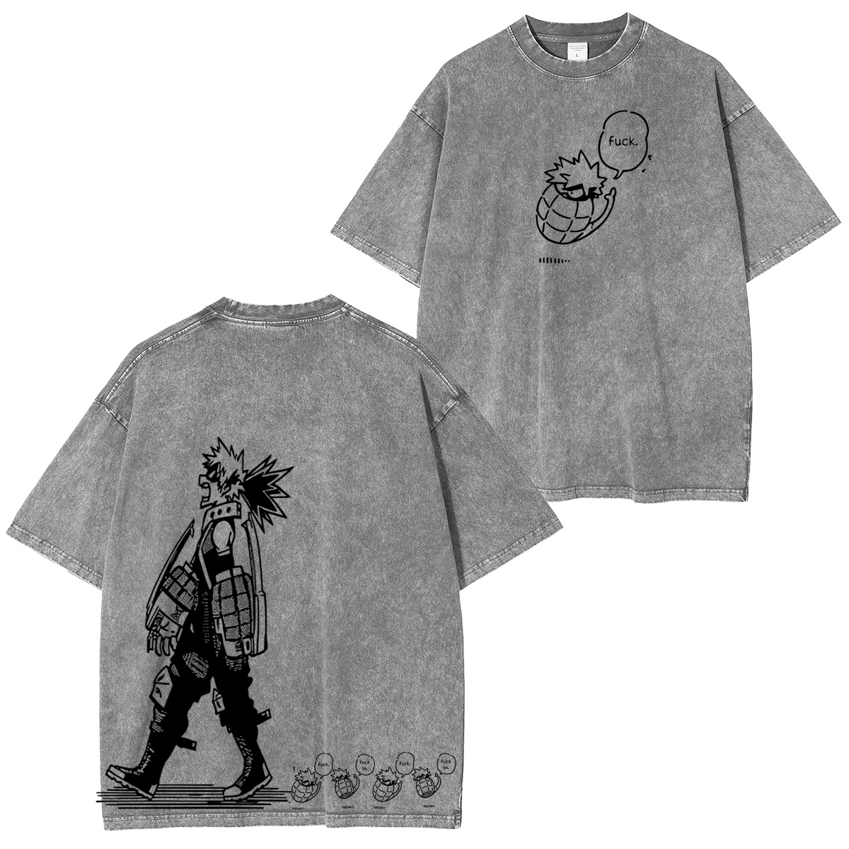 My Hero Academia　Vintage washed T-shirt