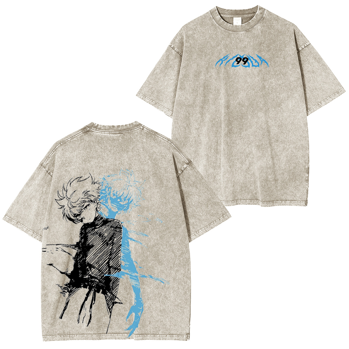 Hunter × Hunter:Killua Zoldyck. Vintage washed T-shirt/Crewneck/Hoodie