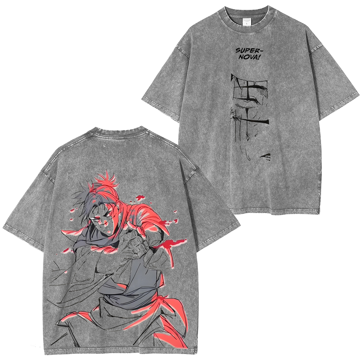 JujutsuKaisen Choso - JJK CursedWomb Anime Printed Vintage Washed Tee Unisex