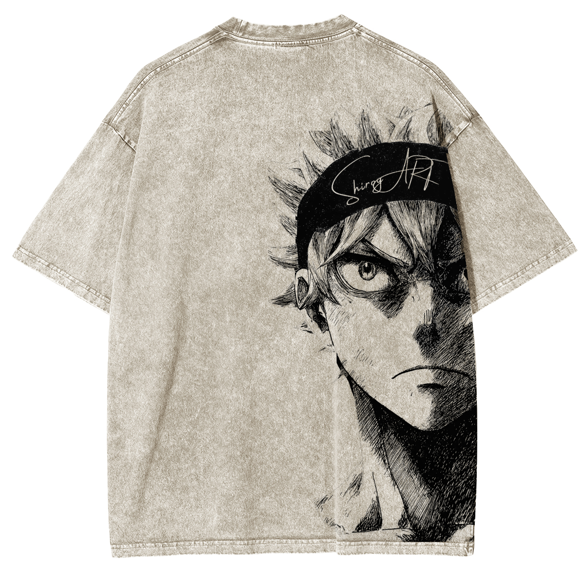 [Copy]Tsunade Senju - Naruto Anime Double Printed Vintage Washed Tee Unisex